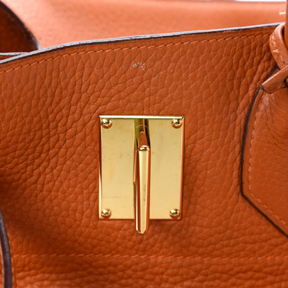 Hermes Taurillon Clemence JPG Birkin 42 Orange 24 of 39