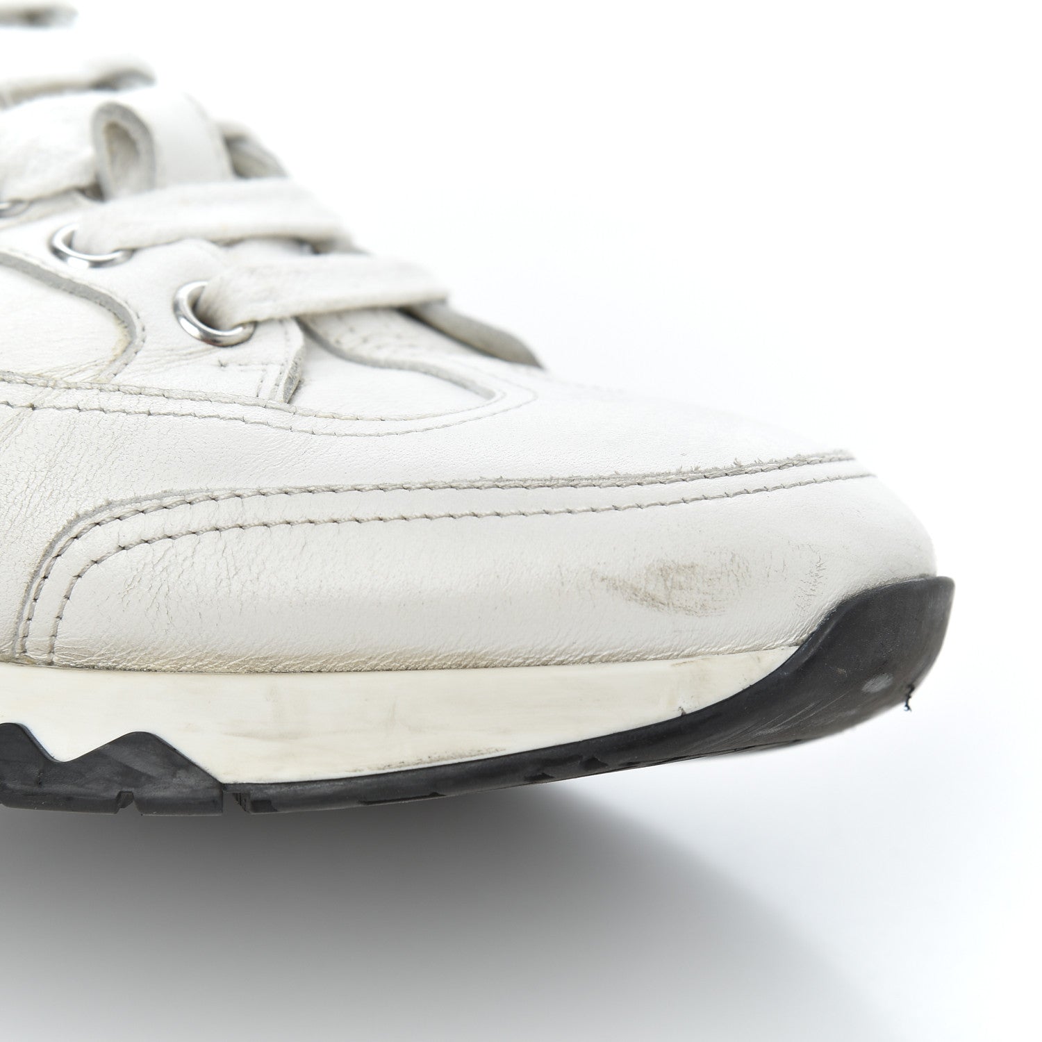 Hermes Calfskin Womens Trail Sneakers 39.5 White 20 of 27
