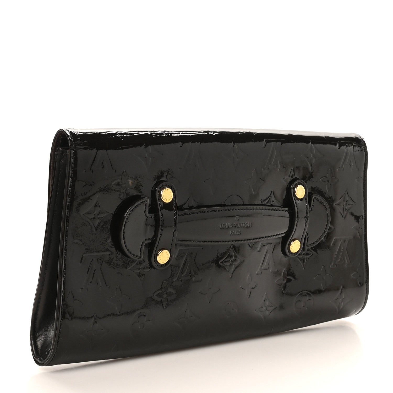 Louis Vuitton Vernis Robertson Clutch Amarante 3 of 7