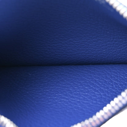 Hermes Evercolor Bi-Color Constance Slim Wallet Cassis Bleu Royale 7 of 9