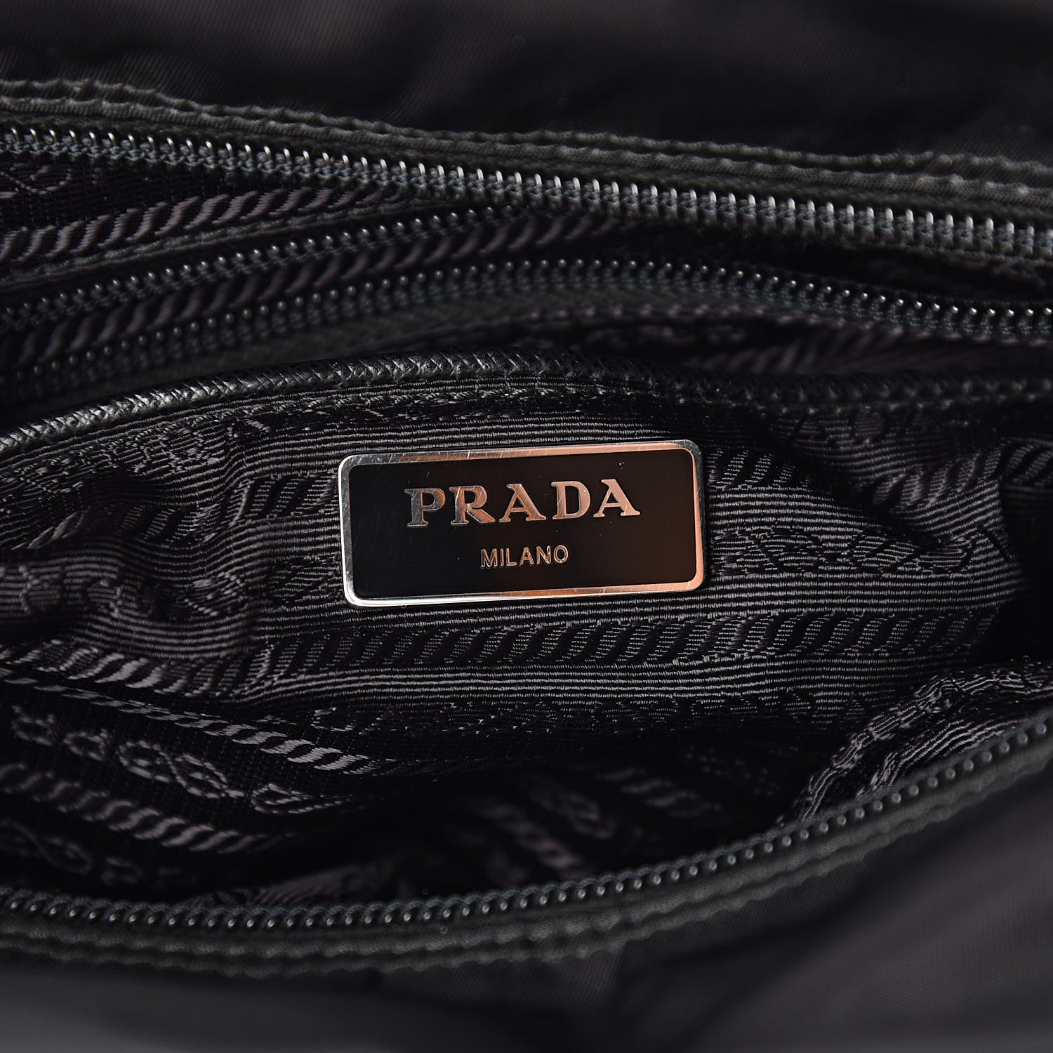 Prada Nylon Vela Sport Messenger Bag Black 6 of 11
