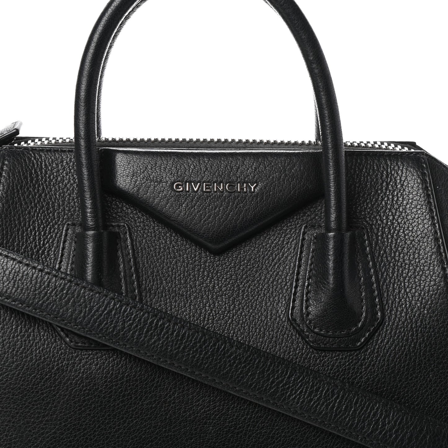 Sugar Goatskin Small Antigona Black
