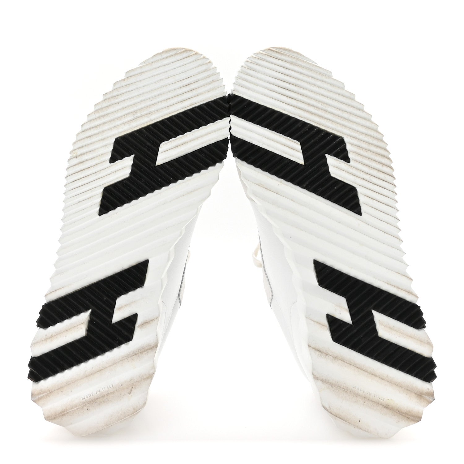Hermes Goatskin Suede Goatskin Bouncing Sneakers 38 White Black 6 of 9