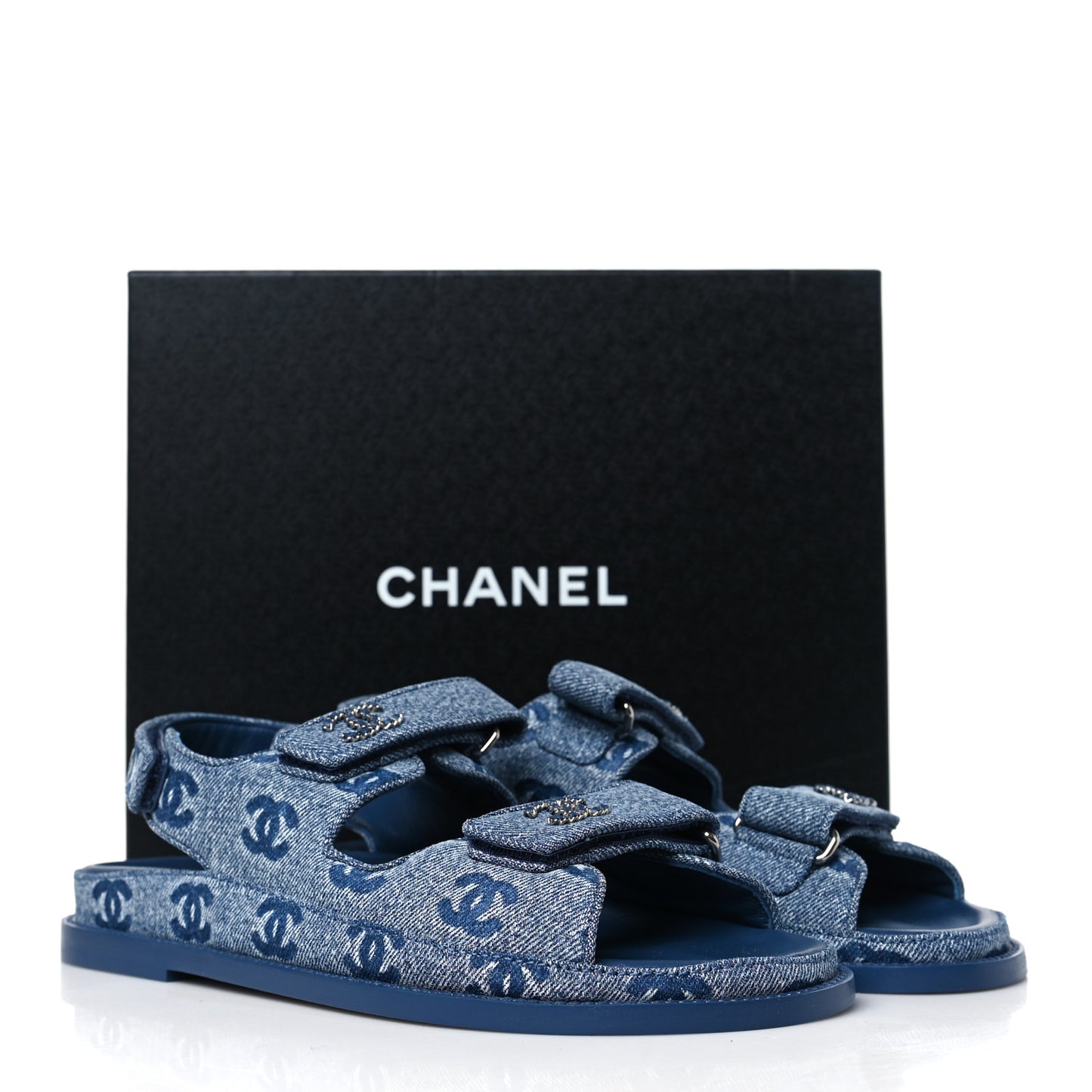 Denim CC Dad Sandals 39 Light Blue