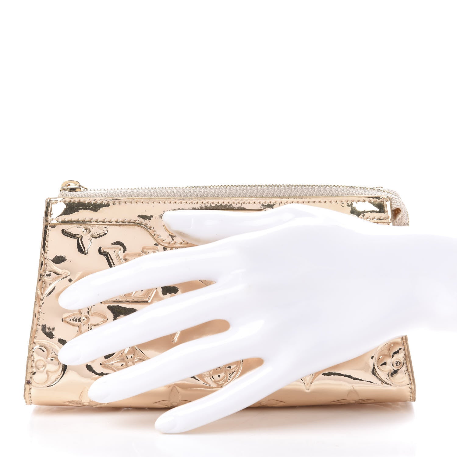 Louis Vuitton Monogram Miroir Trousse Cosmetic Bag Gold 2 of 11