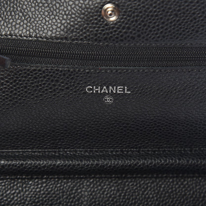 Chanel Caviar Quilted Wallet On Chain WOC Black 6 of 10