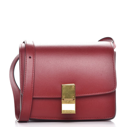 Celine Smooth Calfskin Small Classic Box Flap Bag Red 1 of 8
