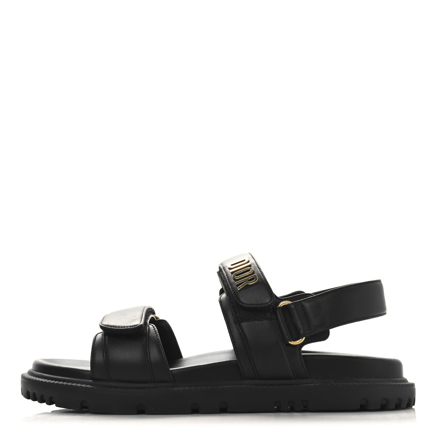 Lambskin Dioract 10mm Sandals 40 Black