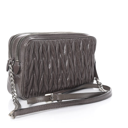 Miu Miu Matelasse Lux Camera Bag Fumo 3 of 14