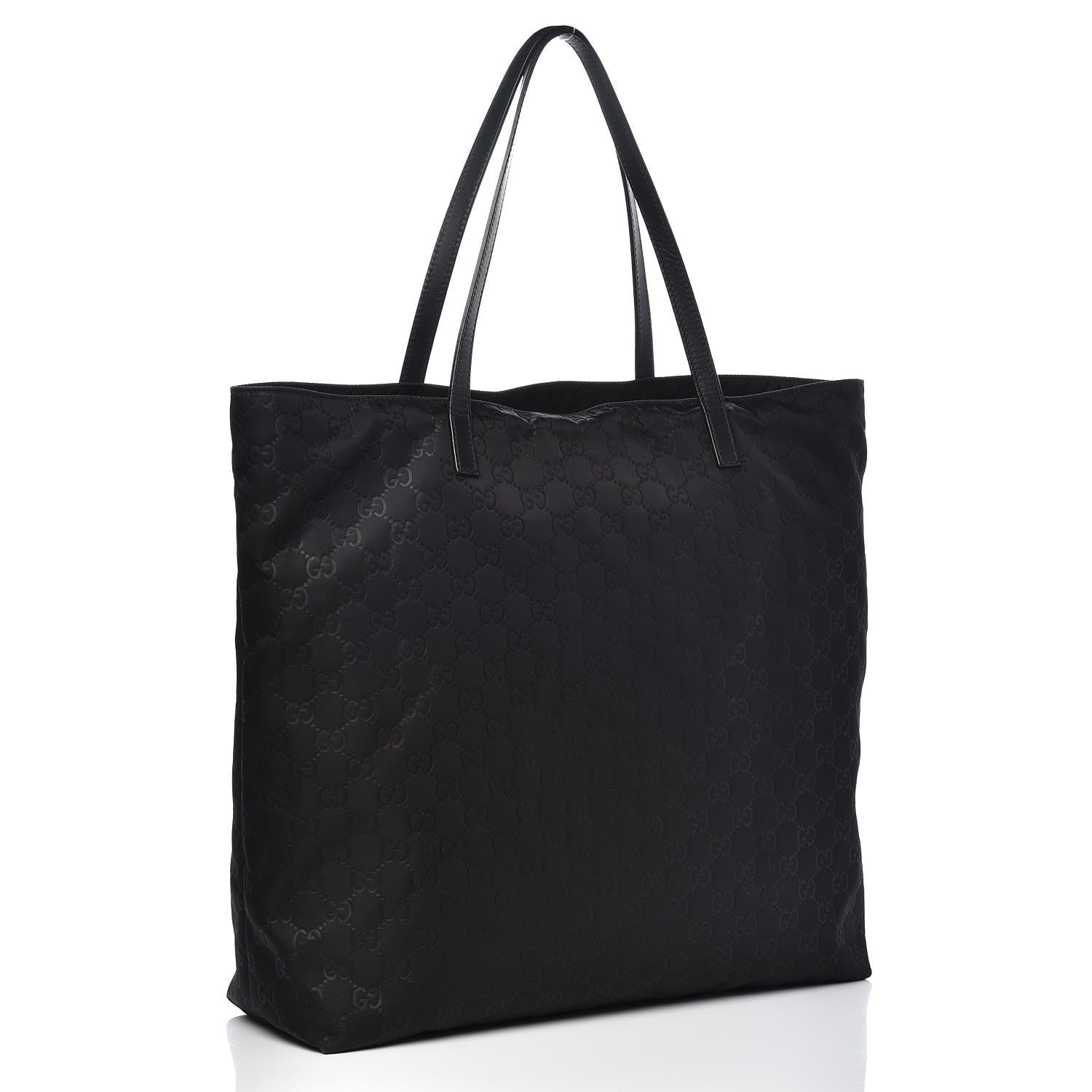 Gucci Nylon Monogram Large Tote Black 3 of 11
