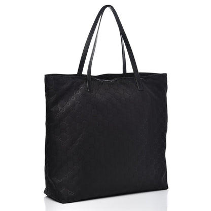 Gucci Nylon Monogram Large Tote Black 3 of 11