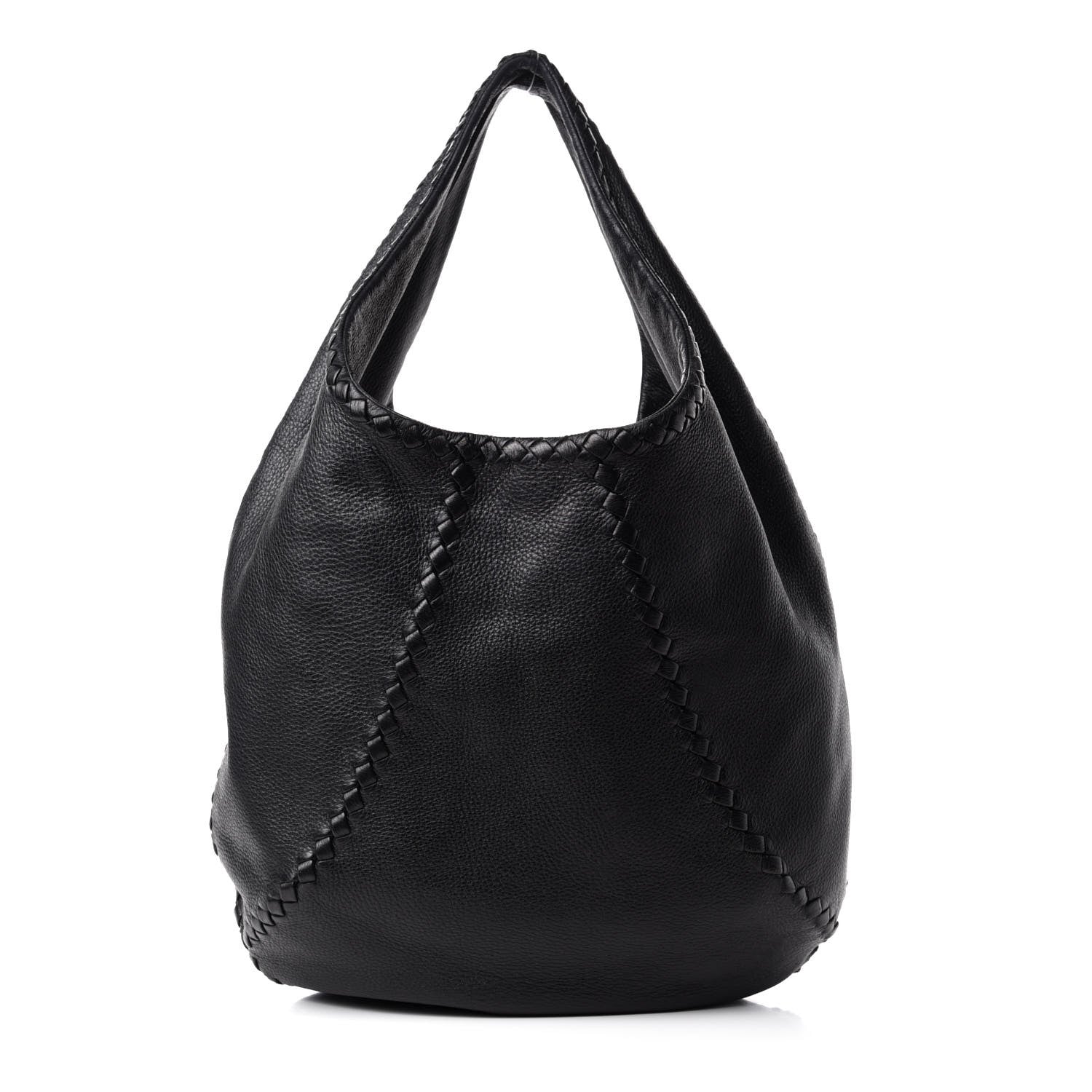 Bottega Veneta Cervo Deerskin Large Hobo Black 1 of 11