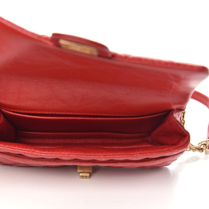 Chanel Aged Calfskin Quilted 2.55 Reissue Flap Belt Bag Red 5 of 10
