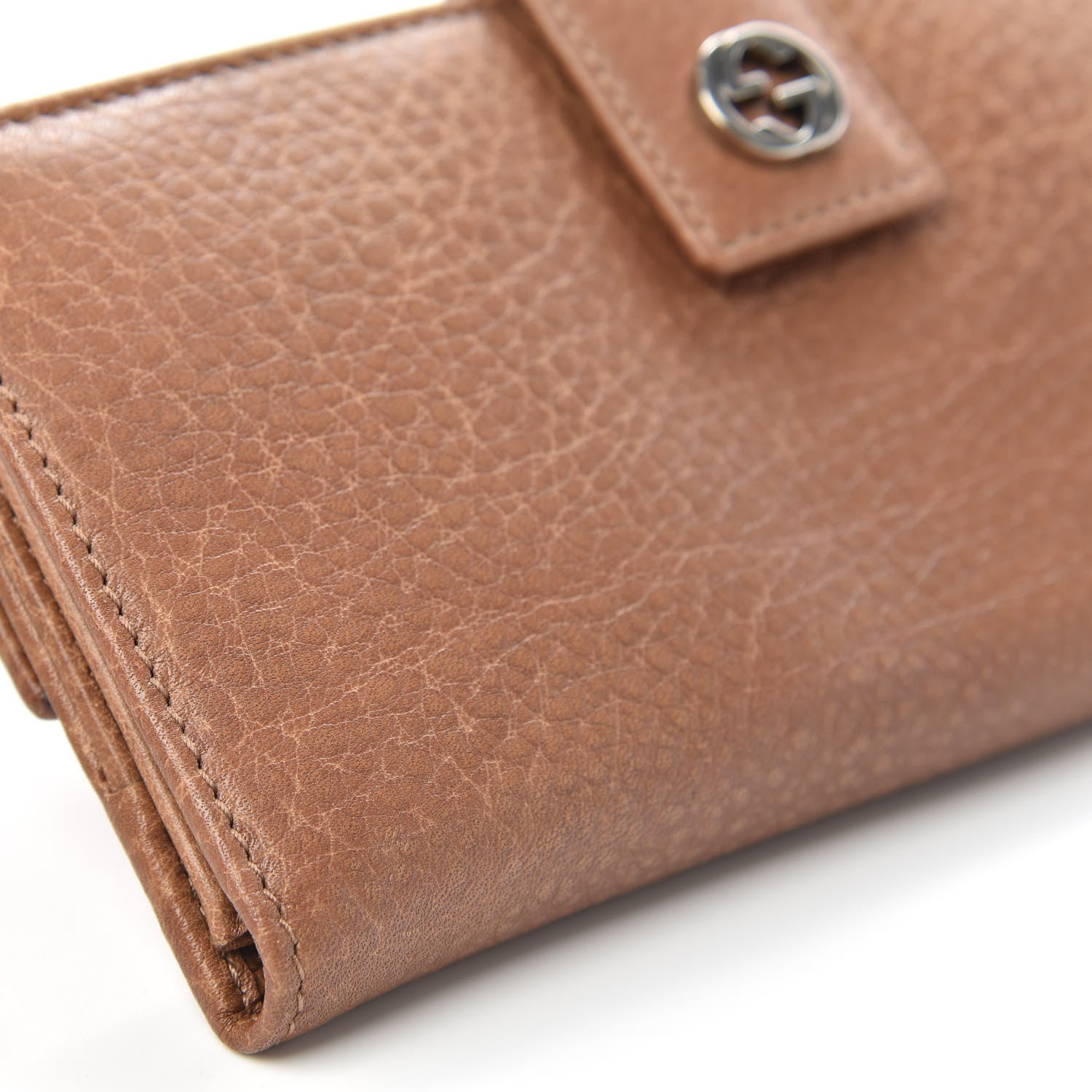 Gucci Calfskin Miss GG Continental Wallet Old Naturale 7 of 10