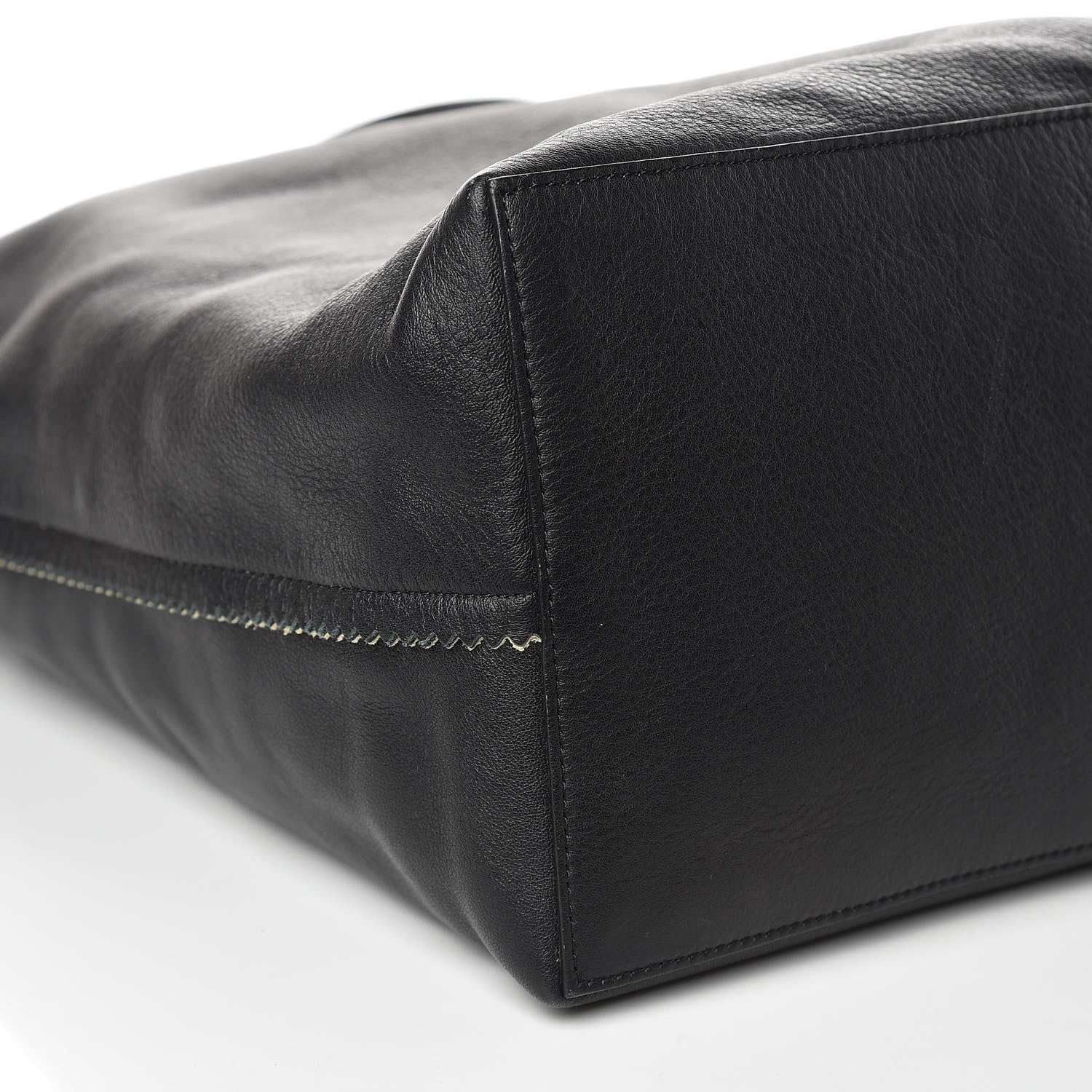 Proenza Schouler Smooth Calfskin Suede Paper Tote Black Beige 8 of 15