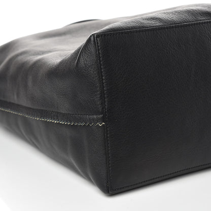 Proenza Schouler Smooth Calfskin Suede Paper Tote Black Beige 8 of 15