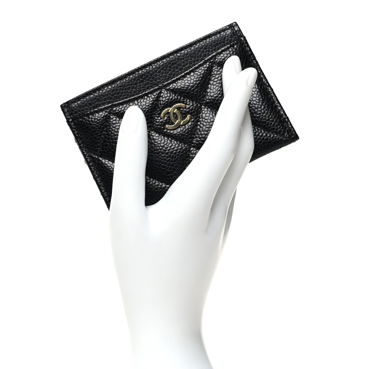 Chanel Caviar Quilted Card Holder Black 2 of 12