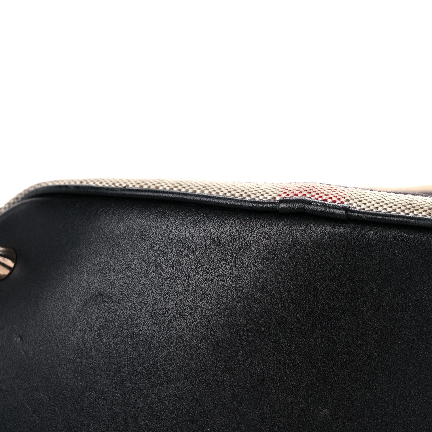 Burberry Canvas Mega Check Medium Ashby Hobo Black 18 of 24