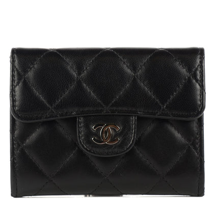 Chanel Lambskin Quilted Coin Purse Black 1 of 7