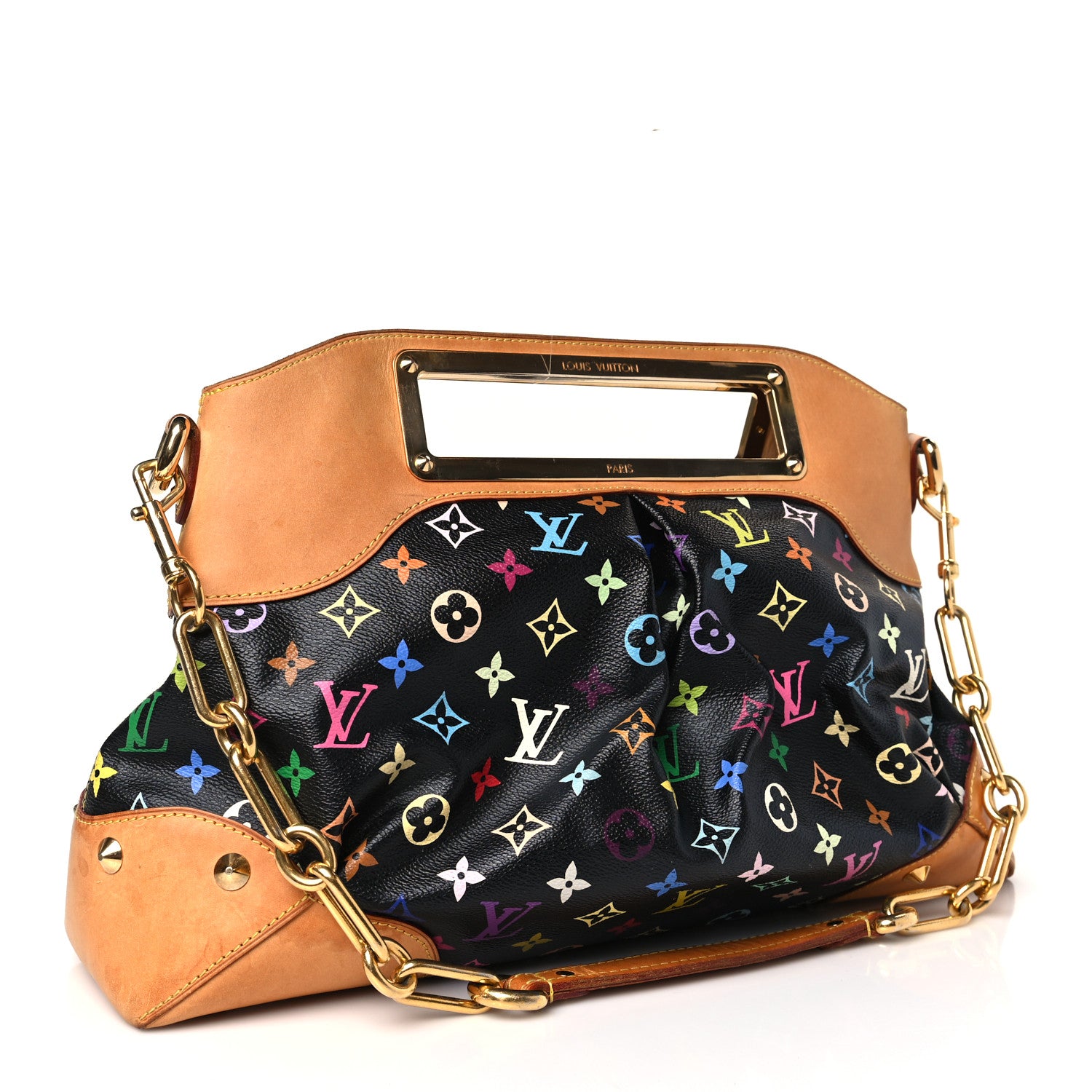 Louis Vuitton Monogram Multicolor Judy GM Black 3 of 8