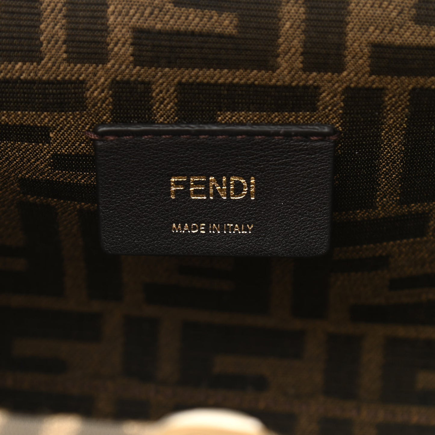Shiny Nappa Small Fendi First Black
