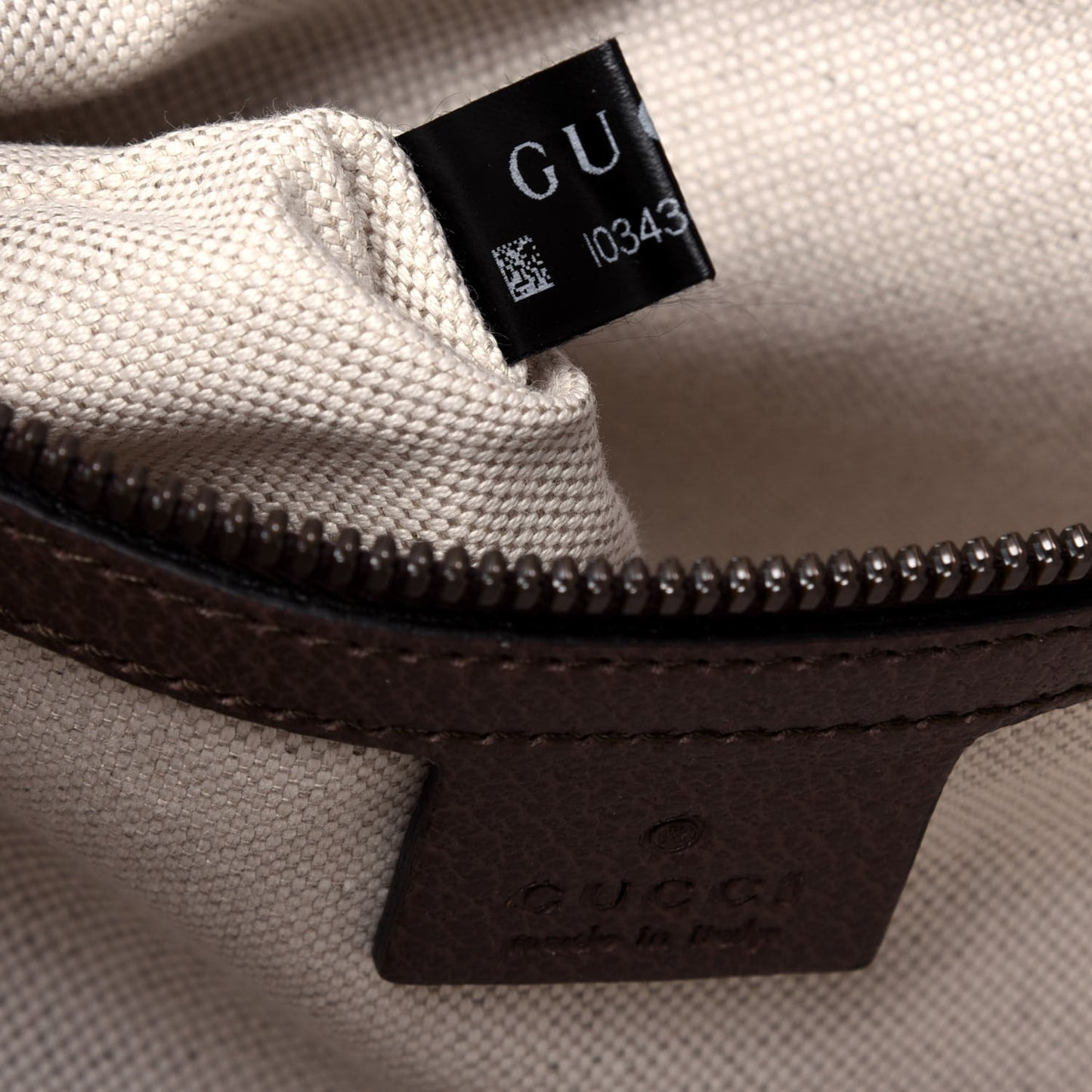 GG Supreme Monogram Web Small Ophidia Half Moon Hobo Brown