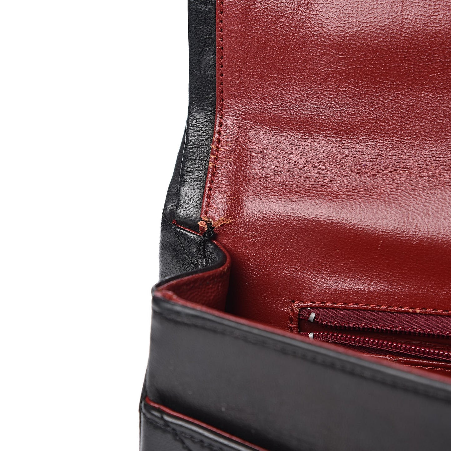 Lambskin Quilted Medium Double Flap Bag Black