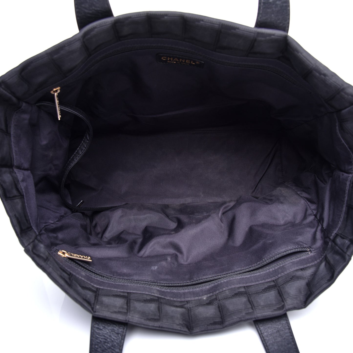 Nylon Large Travel Tote Black