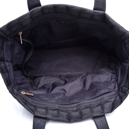 Chanel Nylon Large Travel Tote Black 5 of 10