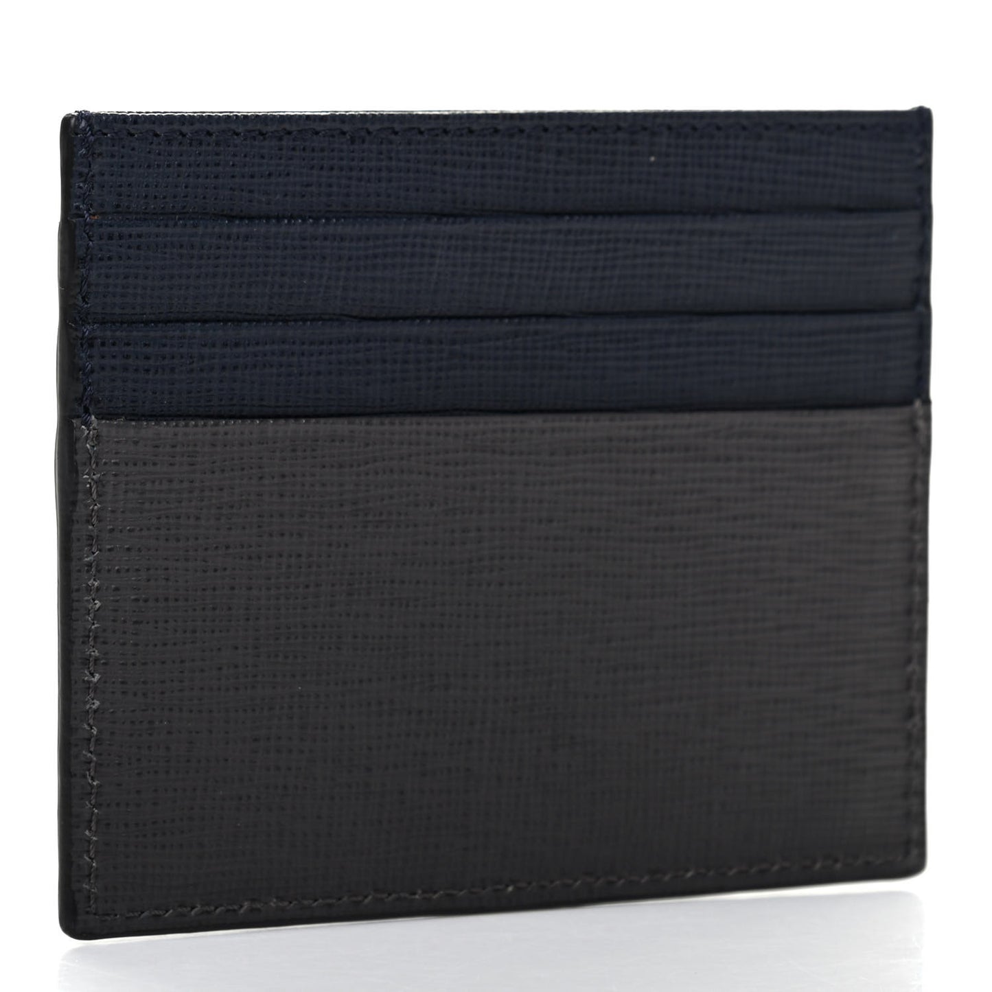 Vitello Elite Monster Eyes Inlay Card Holder Asfalto Papavero Black