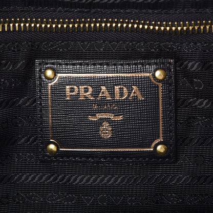 Prada Tessuto Nylon Saffiano Jacquard Logo Tote Black 6 of 9