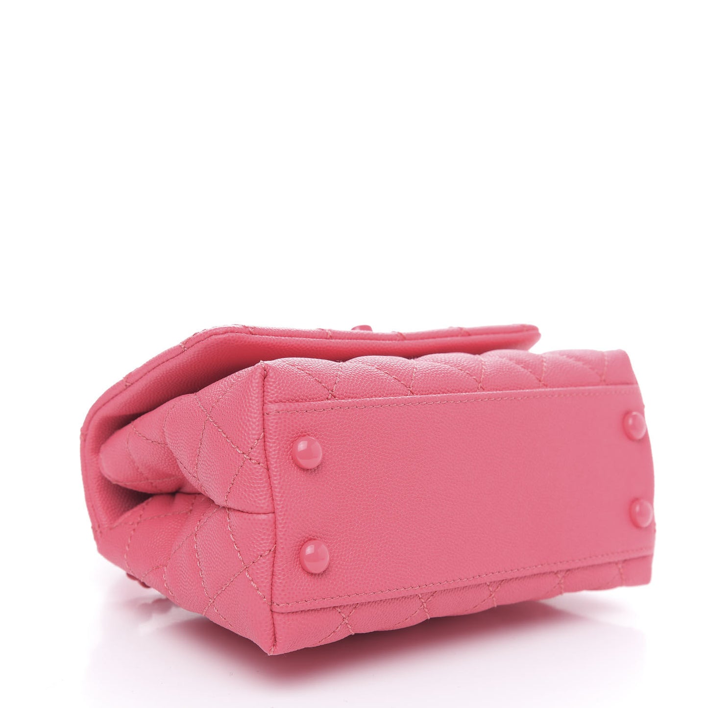 Caviar Quilted Incognito Extra Mini Coco Handle Flap Pink