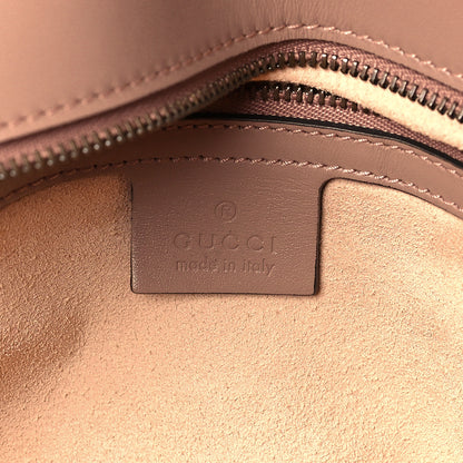 Gucci Calfskin Matelasse Medium GG Marmont Shoulder Bag Porcelain Rose 6 of 9