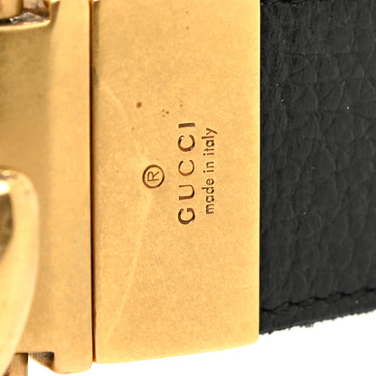 Gucci Calfskin Double G Reversible 37mm Belt 95 38 Black Cocoa 3 of 8
