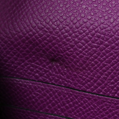 Hermes Epsom Verso Kelly Longue Wallet Raisin Anemone 8 of 10