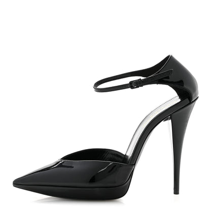 Saint Laurent Patent Zizi D'Orsay Pump 39 Black 1 of 10