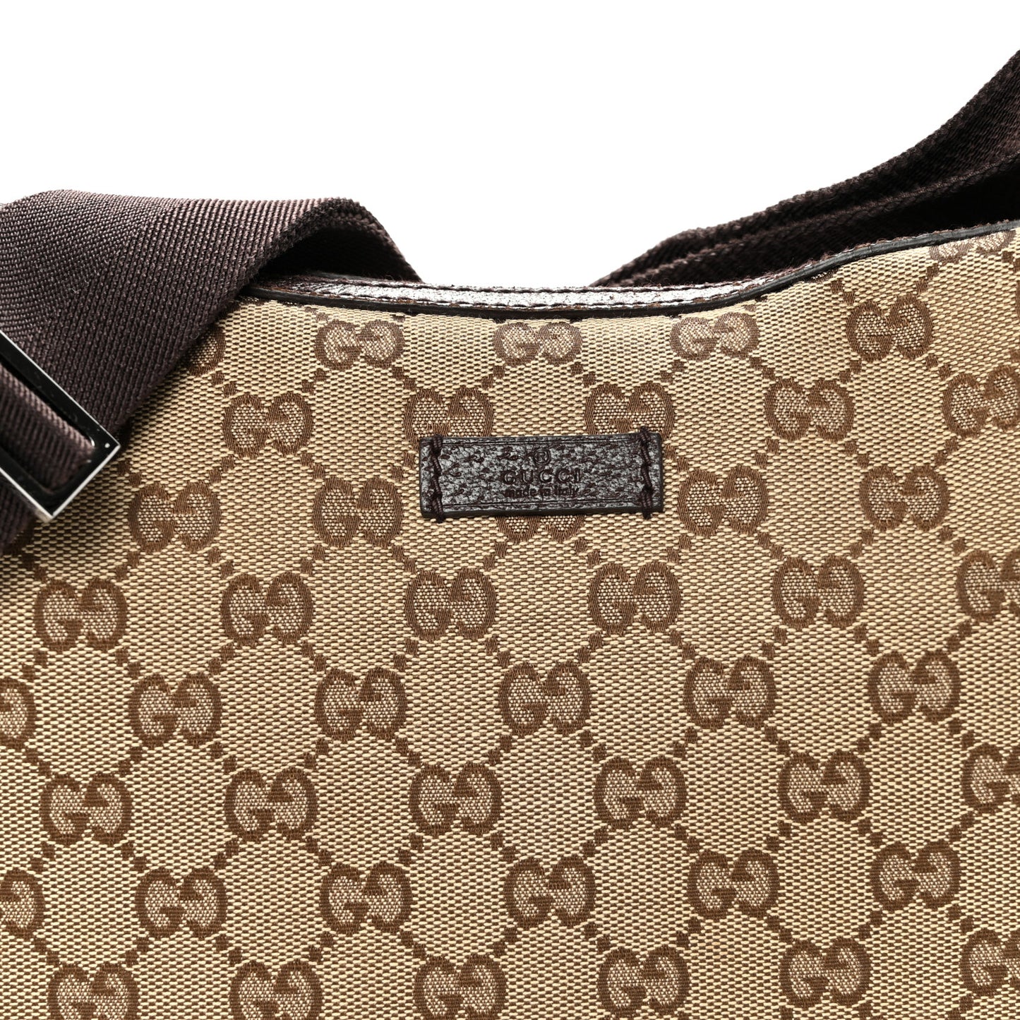 Monogram Medium Half Moon Hobo Dark Brown