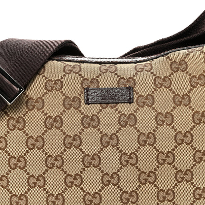 Gucci Monogram Medium Half Moon Hobo Dark Brown 8 of 11