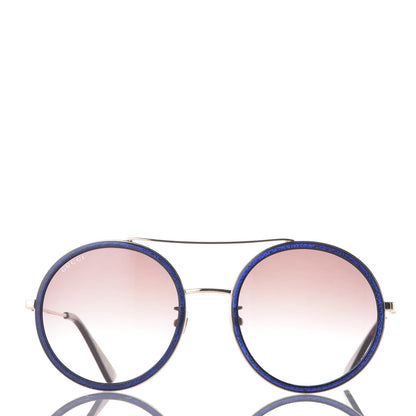 Gucci Round Sunglasses GG 0061S Blue 3 of 9