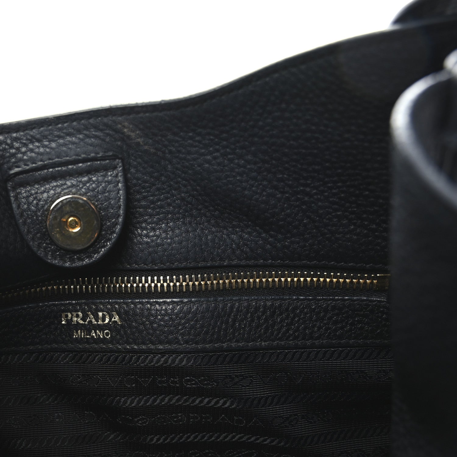 Prada Vitello Daino Hobo Messenger Bag Black 6 of 9