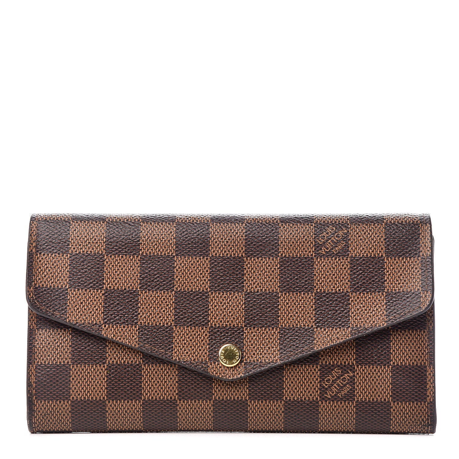 Louis Vuitton Damier Ebene Sarah Wallet NM 1 of 7