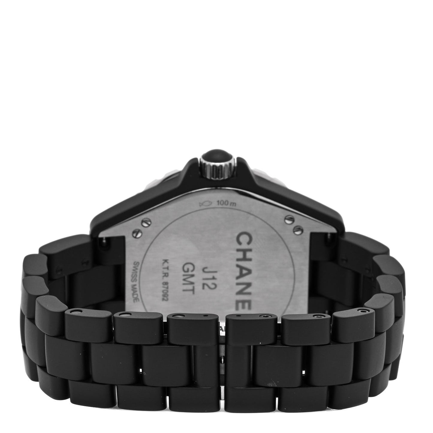 Stainless Steel Matte Ceramic 41mm J12 GMT Automatic Watch Black