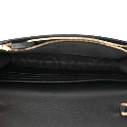 Gucci Pebbled Calfskin Soho Wallet On Chain Black 5 of 11