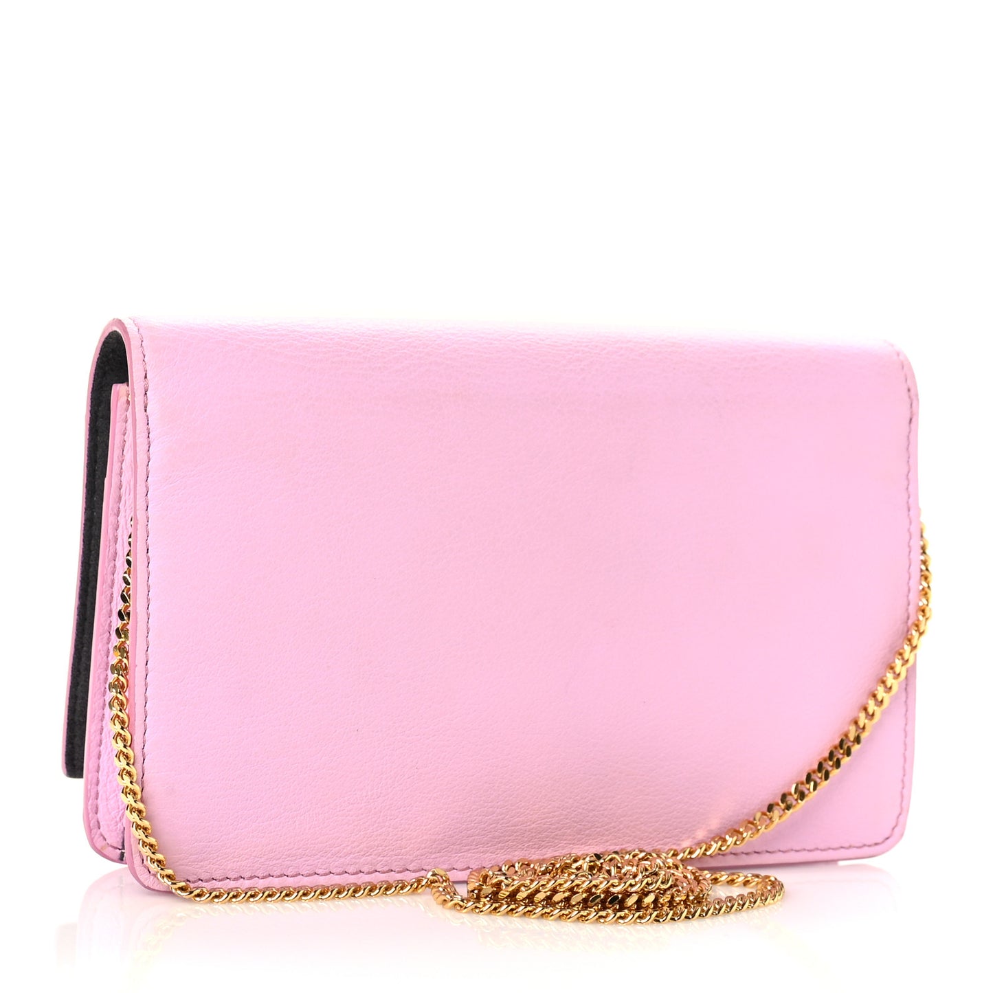 Vitello Flamingo Tube Wallet on Chain Lavanda