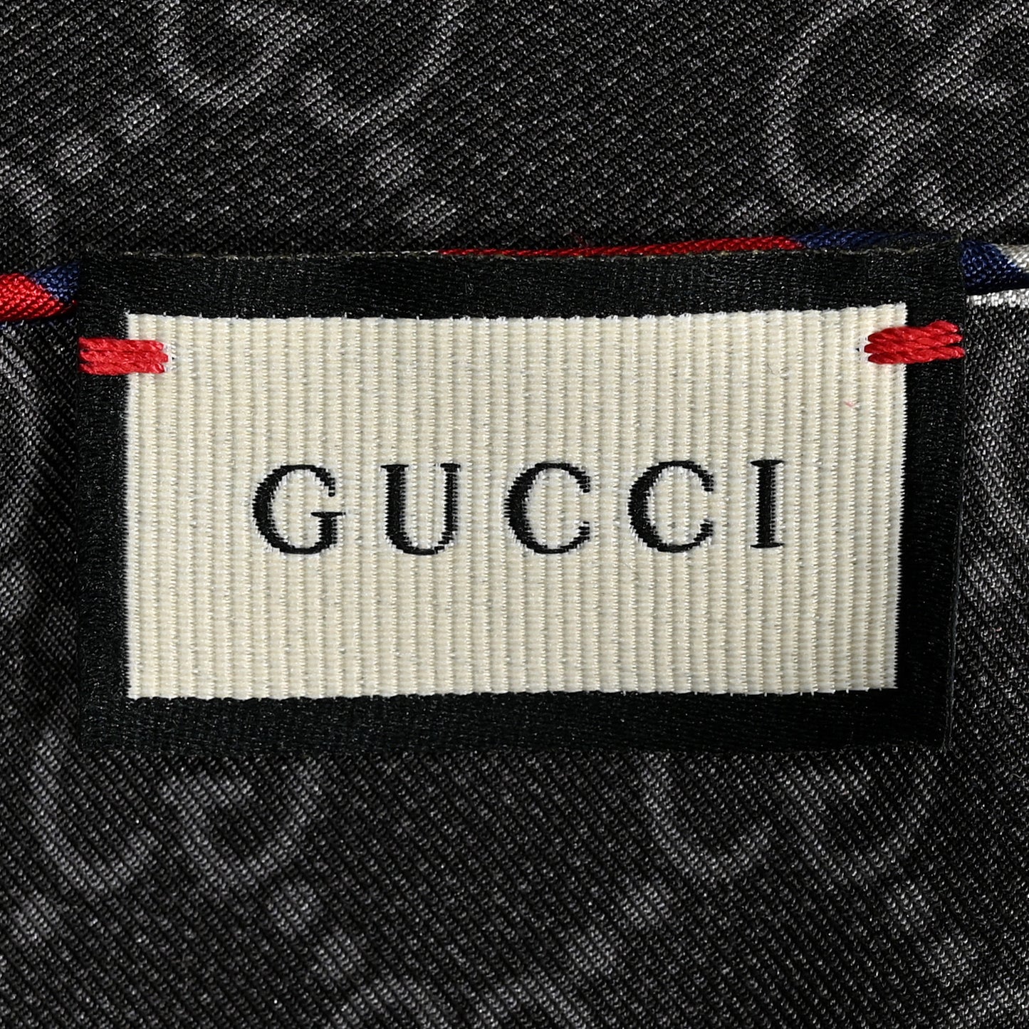 Silk Twill Monogram Courrier Square Scarf Black Light Grey