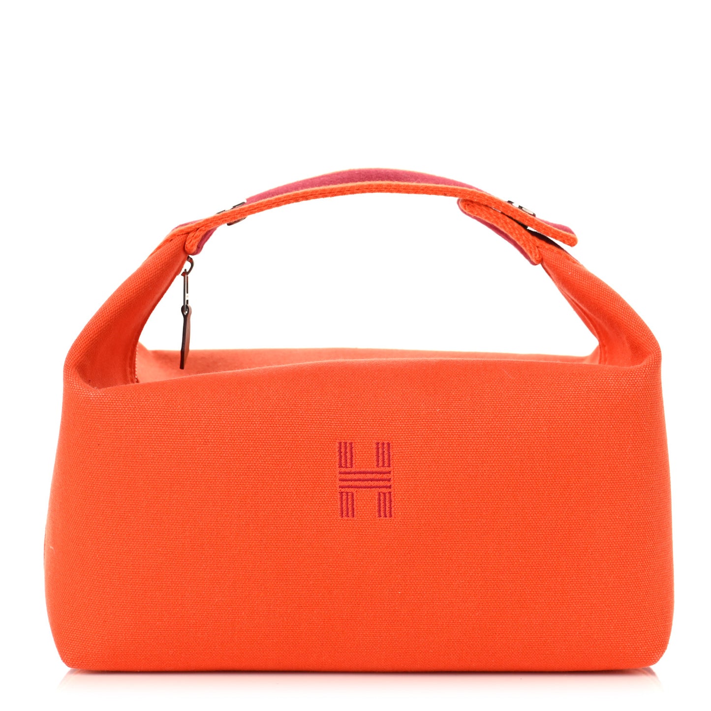 Canvas Large Bride-A-Brac Pouch Orange Feu Burgundy