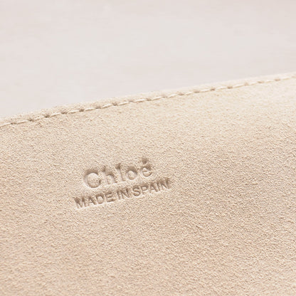 Chloe Suede Calfskin Small Faye Shoulder Bag Motty Grey 6 of 7