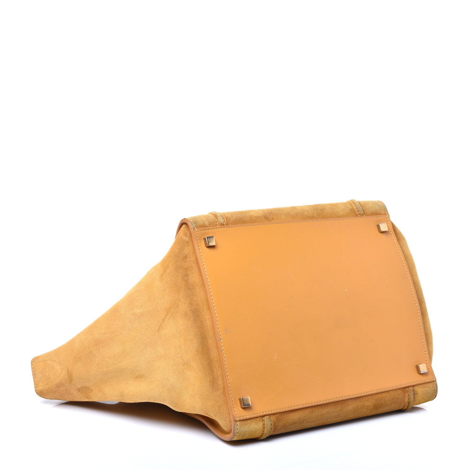 Celine Suede Medium Phantom Luggage Amber 4 of 13