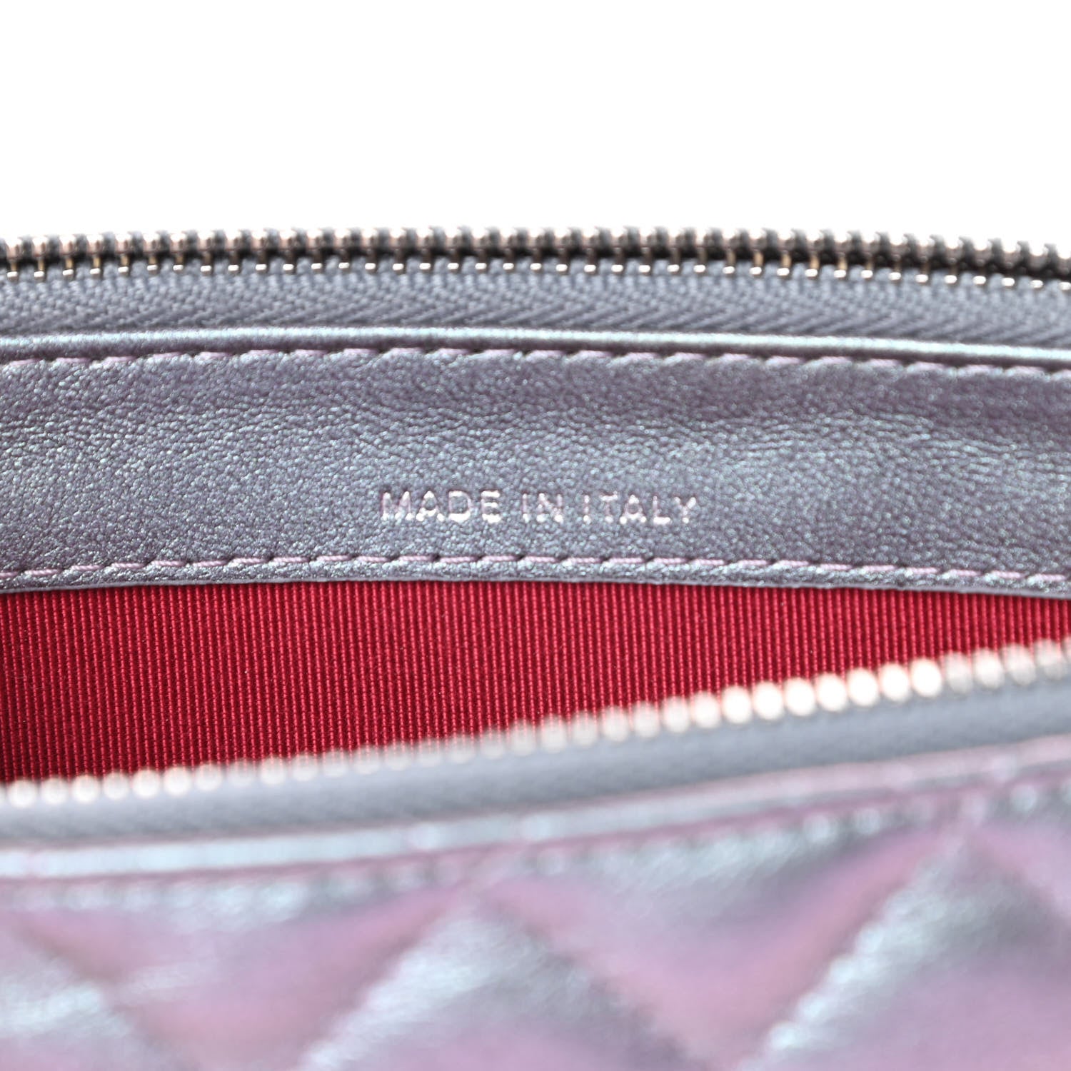 Chanel Iridescent Lambskin Calfskin Quilted Small Gabrielle Clutch With Chain Light Purple 9 of 16