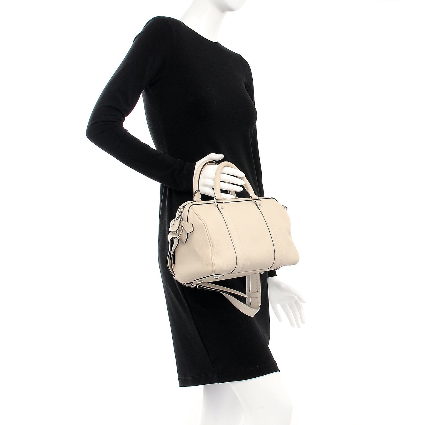 Veau Cachemire SC Bag BB Blanc Casse